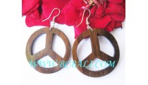 Carved Organic Woods Earring Handwork